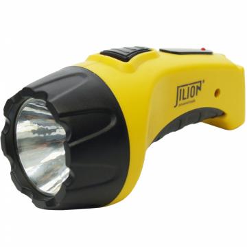 фонарь ручной светодиодный аккумуляторный, 1led пластик