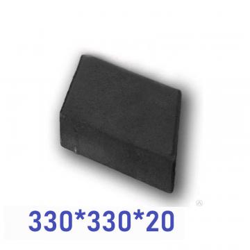 плитка тротуарная 330*330*20 черная (ромб)